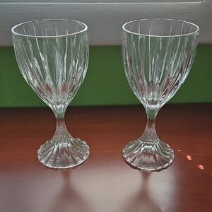 Mikasa Park Lane Clear Crystal-Style Wine Goblets - Set of 2. 9 Total Available